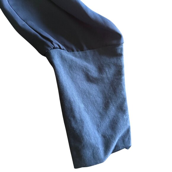 Stile Benetton Cinched Waist Long Sleeve Mini Dress Women's Small Casual Blue - Picture 2 of 6